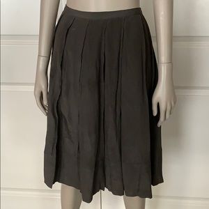 J. Crew 100% Silk Chiffon Grey Crêpe Skirt, Lined
